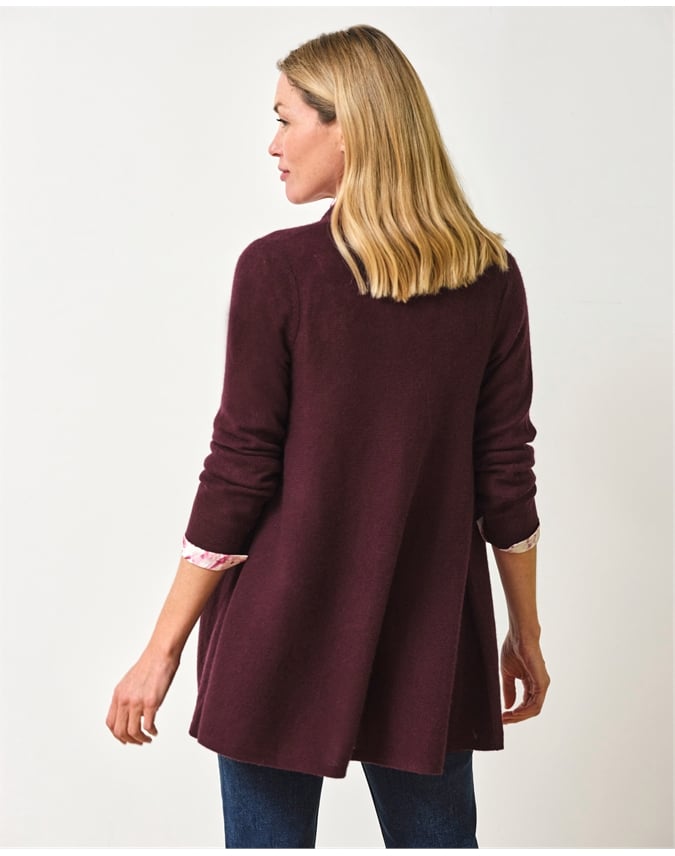 Gassato Lightweight Cashmere Swing Cardigan