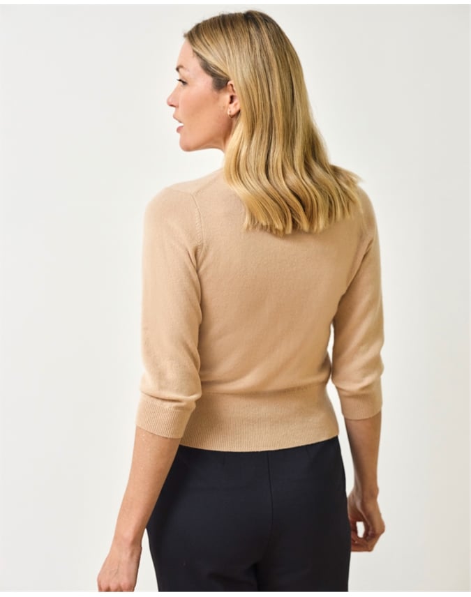 Cashmere Cropped Cardigan