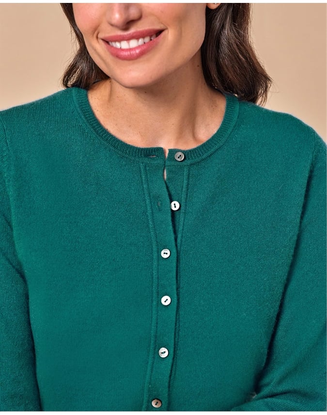 Cashmere Cropped Cardigan