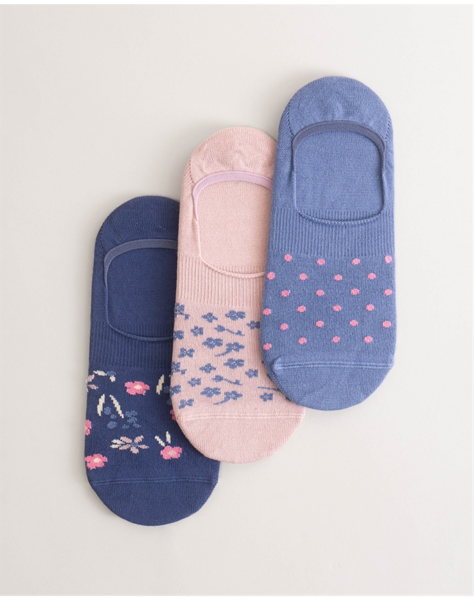 Womens Bamboo Footsie 3 Pack