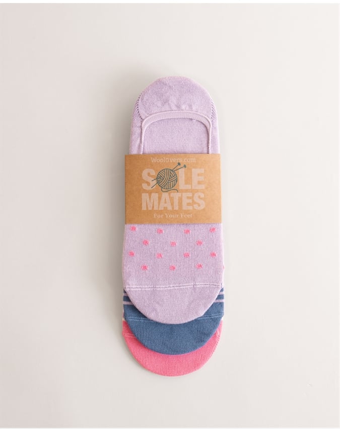 Womens Bamboo Footsie 3 Pack