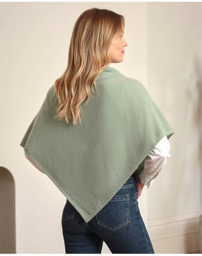 Organic Cashmere Gassato Poncho