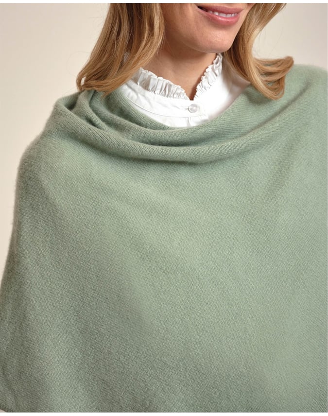 Organic Cashmere Gassato Poncho