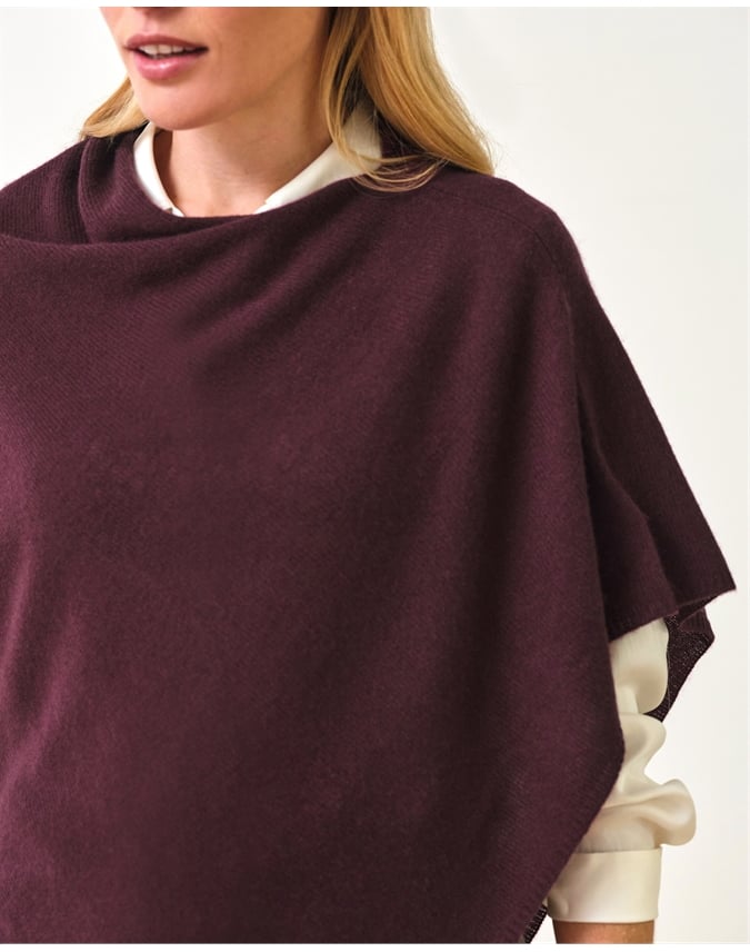 Organic Cashmere Gassato Poncho