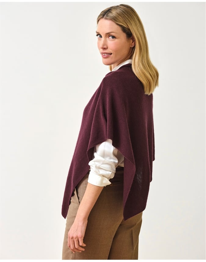 Organic Cashmere Gassato Poncho