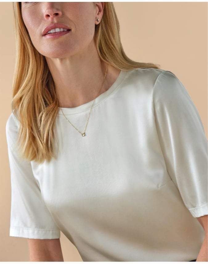 Silk Front T Shirt