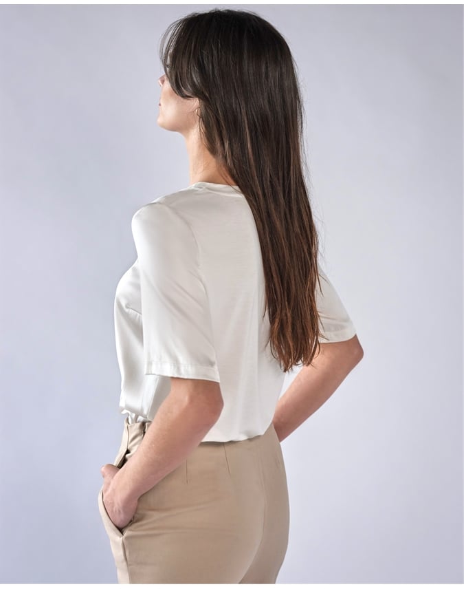 Silk Front T Shirt