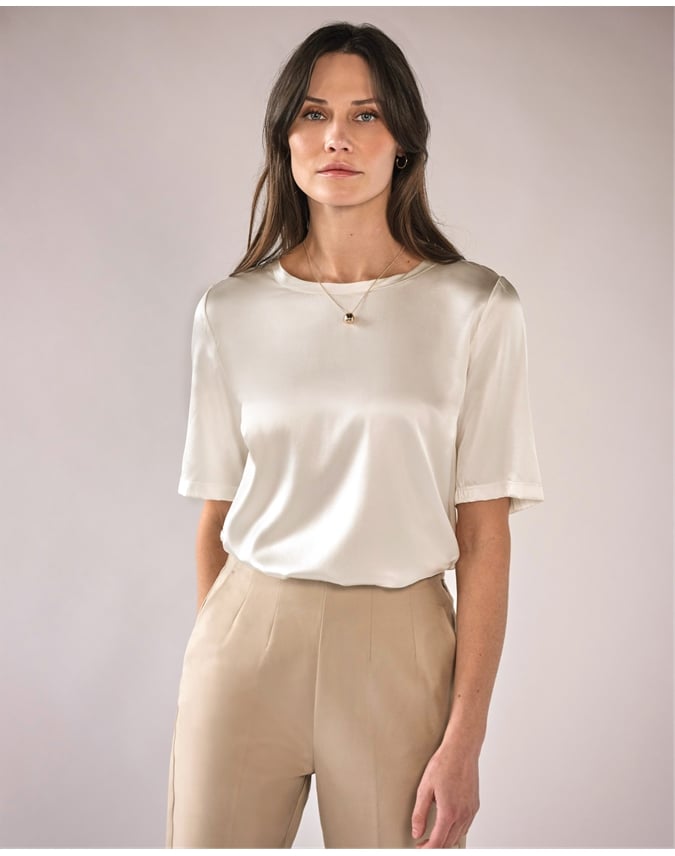 Silk Front T Shirt