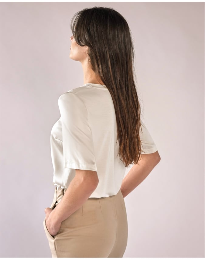 Silk Front T Shirt