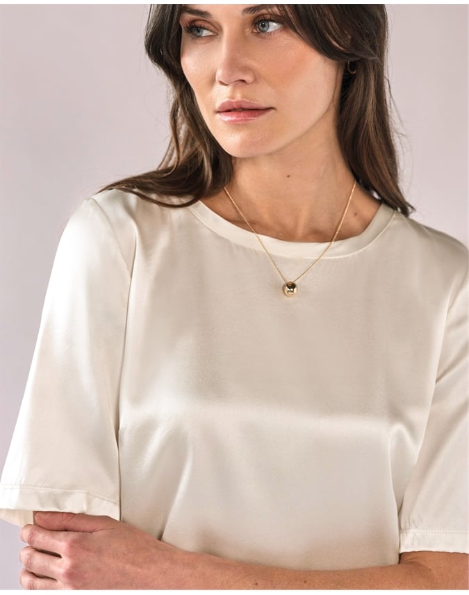 Silk Front T Shirt