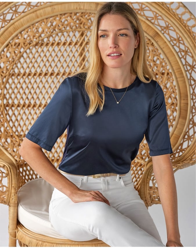 Silk Front T Shirt