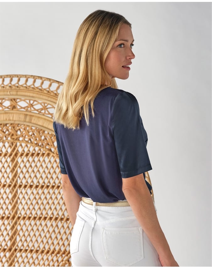 Silk Front T Shirt