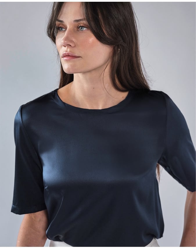 Silk Front T Shirt
