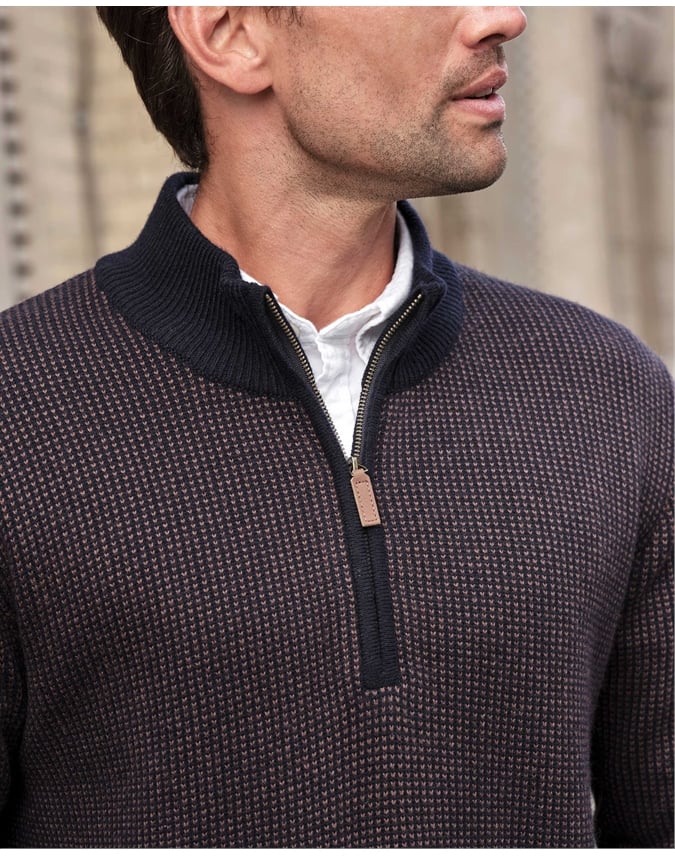 Birdseye 1/2 Zip Sweater