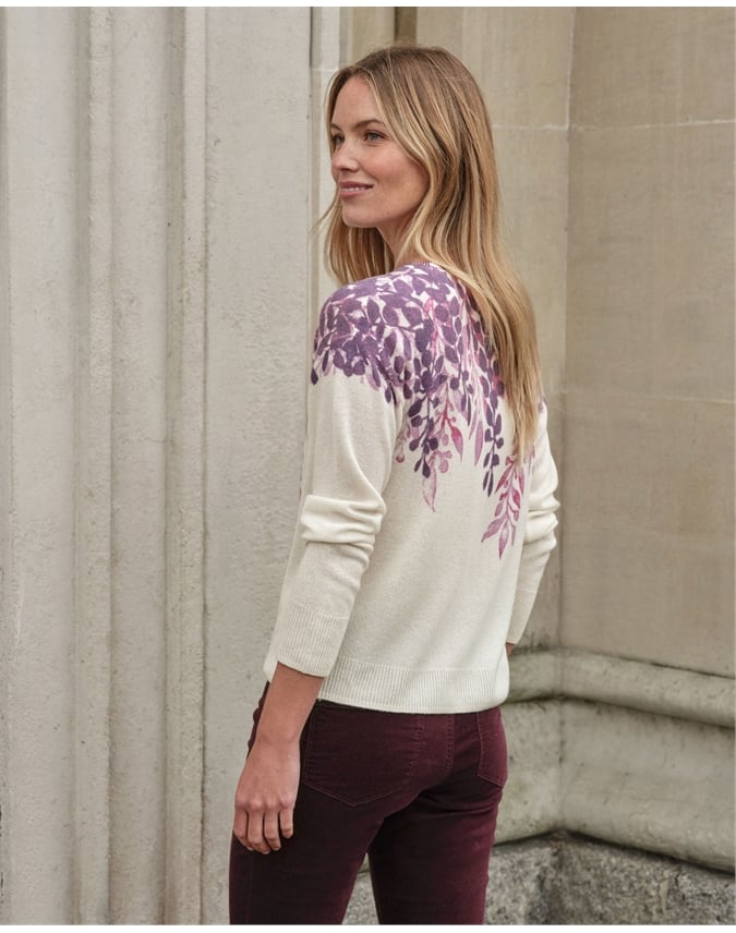 Gassato Floral Cascade Sweater