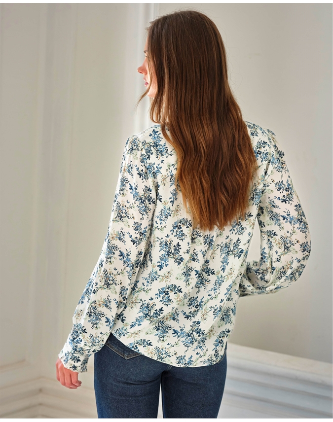 Frill Neck Detail Blouse