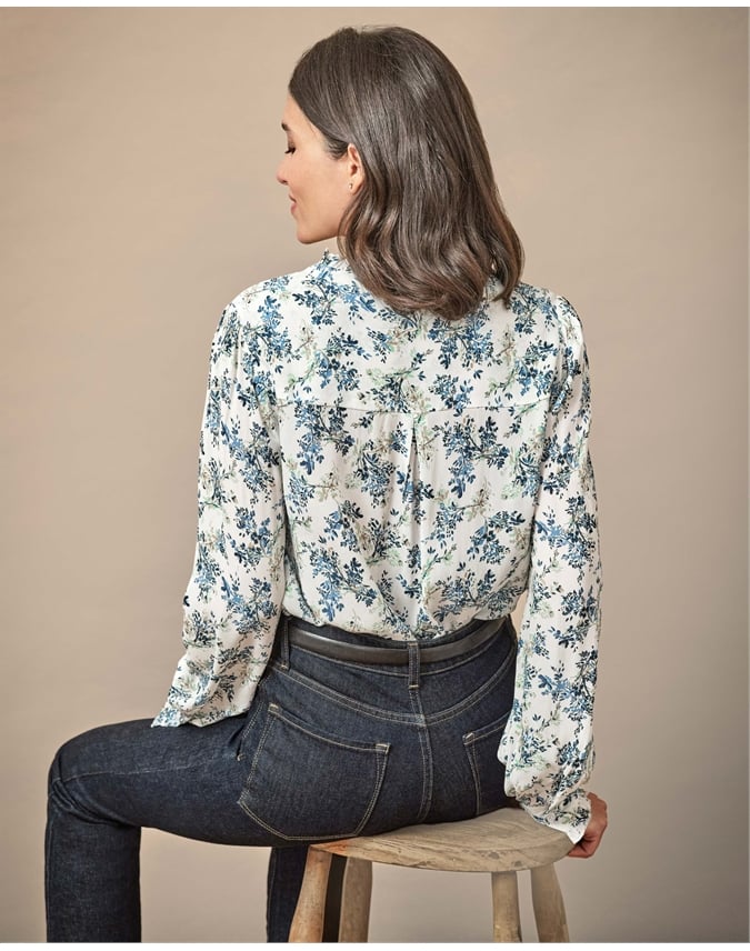 Frill Neck Detail Blouse