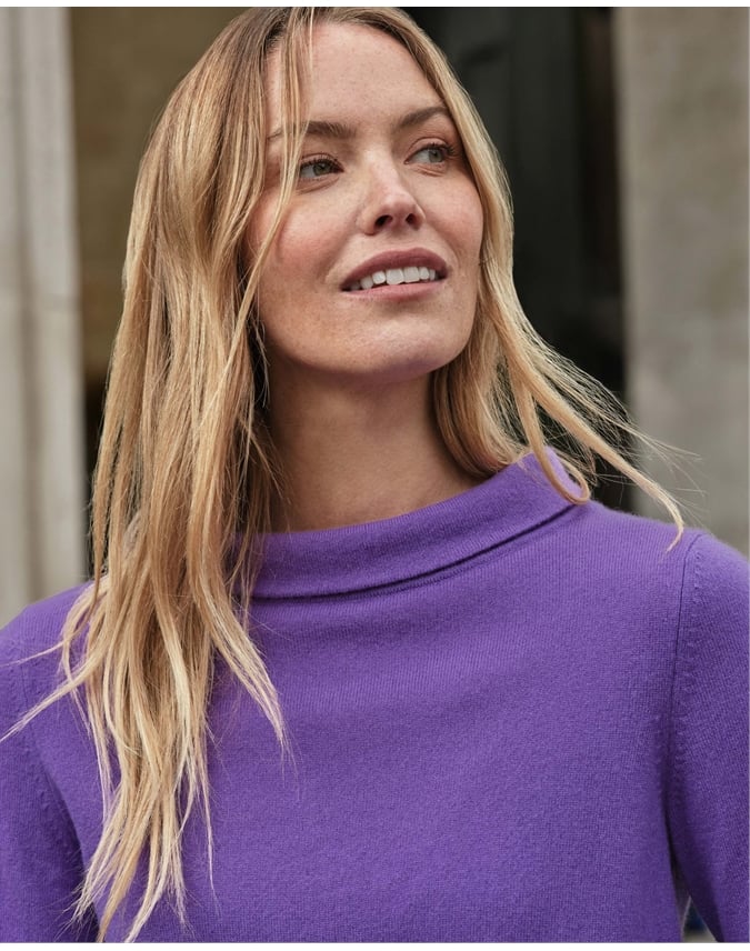 Cashmere Bardot Neck Sweater