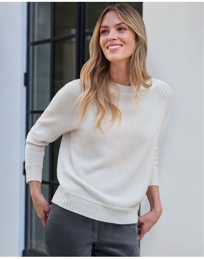 Cashmere Lofty Raglan Sleeve Jumper