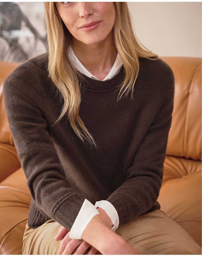 Cashmere Lofty Raglan Sleeve Sweater