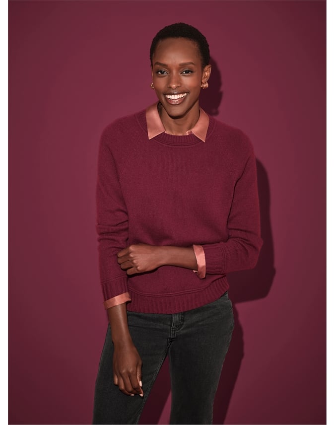 Cashmere Lofty Raglan Sleeve Sweater