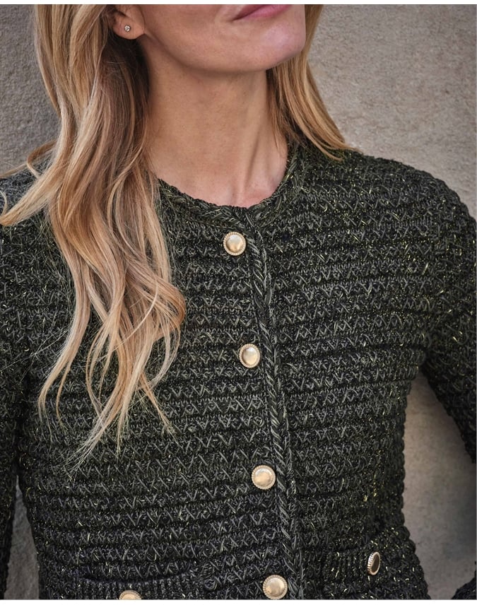 Cotton Metallic Blend Jacket