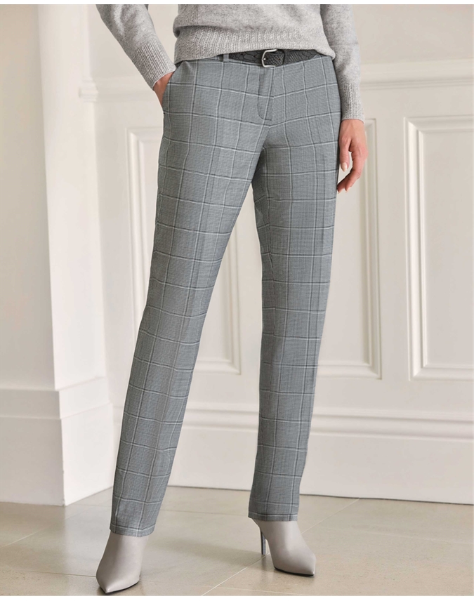 Grey Check Paperbag Pant | Pants | Checked trousers outfit, Outfitters  clothes, Paperbag pants