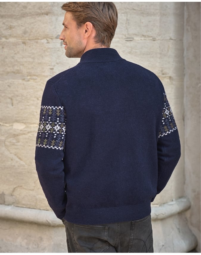 Wool Fairisle 1/2 Zip Sweater