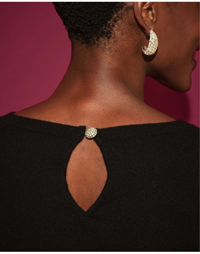 Cashmere Blend Pearl Sweater