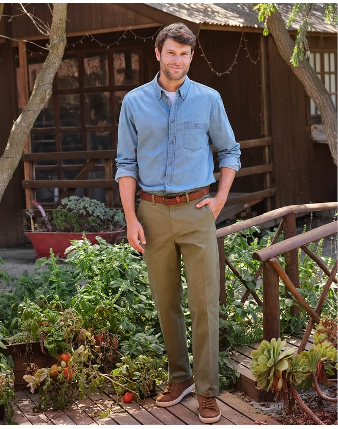 Leo Cotton Stretch Chino