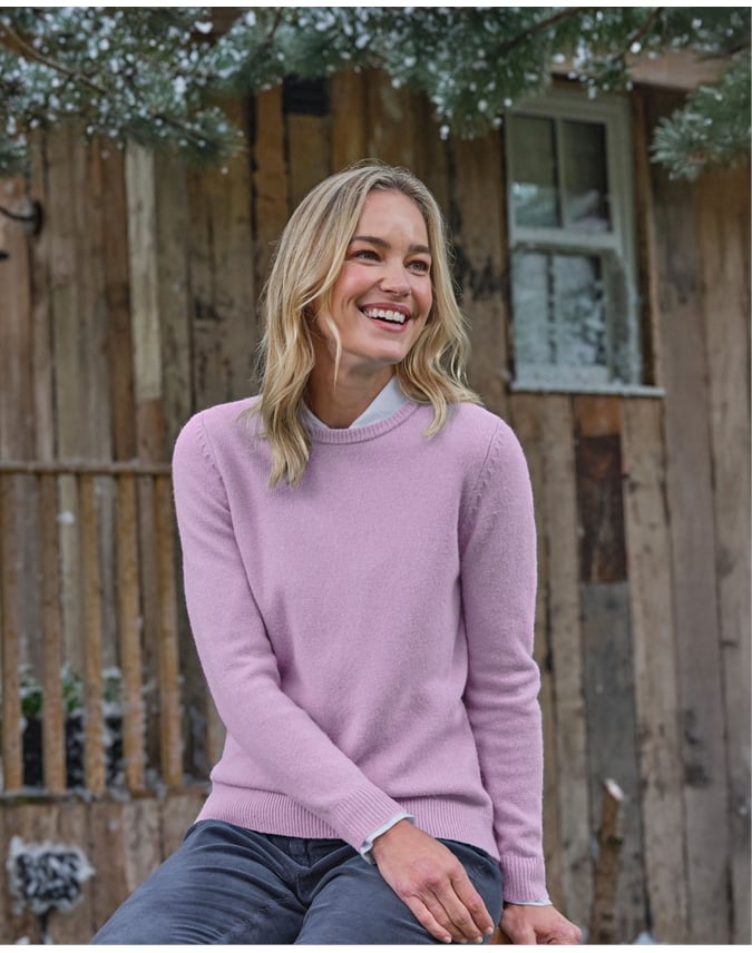 Womens Lambswool Crew