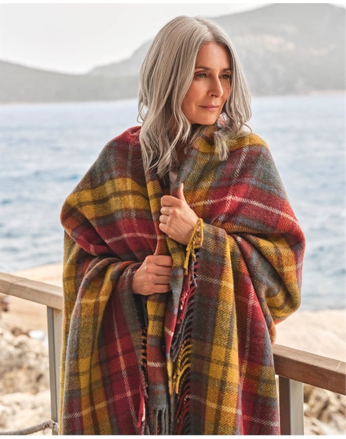 Traditional Pure Wool Throw