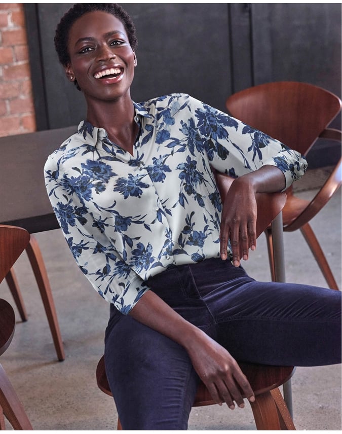 Sand Washed Pure Silk Satin Blouse