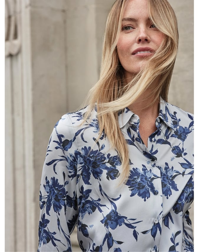 Sand Washed Pure Silk Satin Blouse