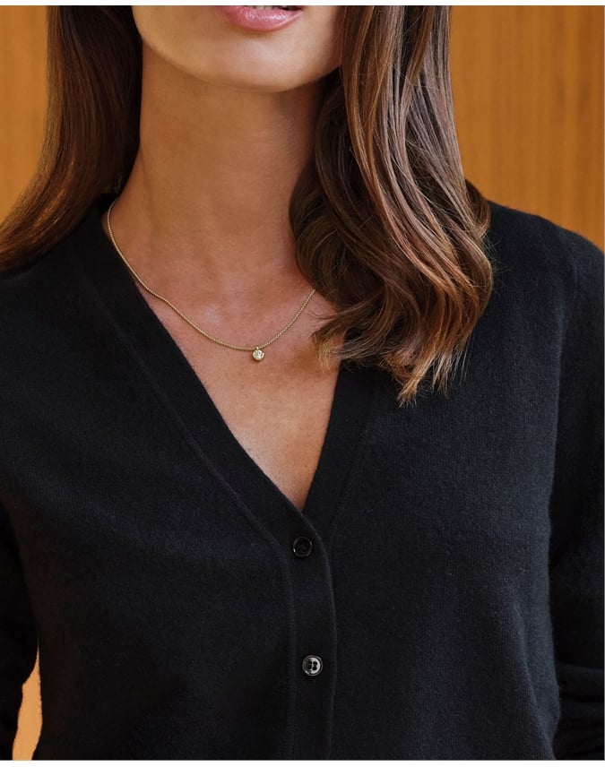 Cashmere V Neck Cardigan