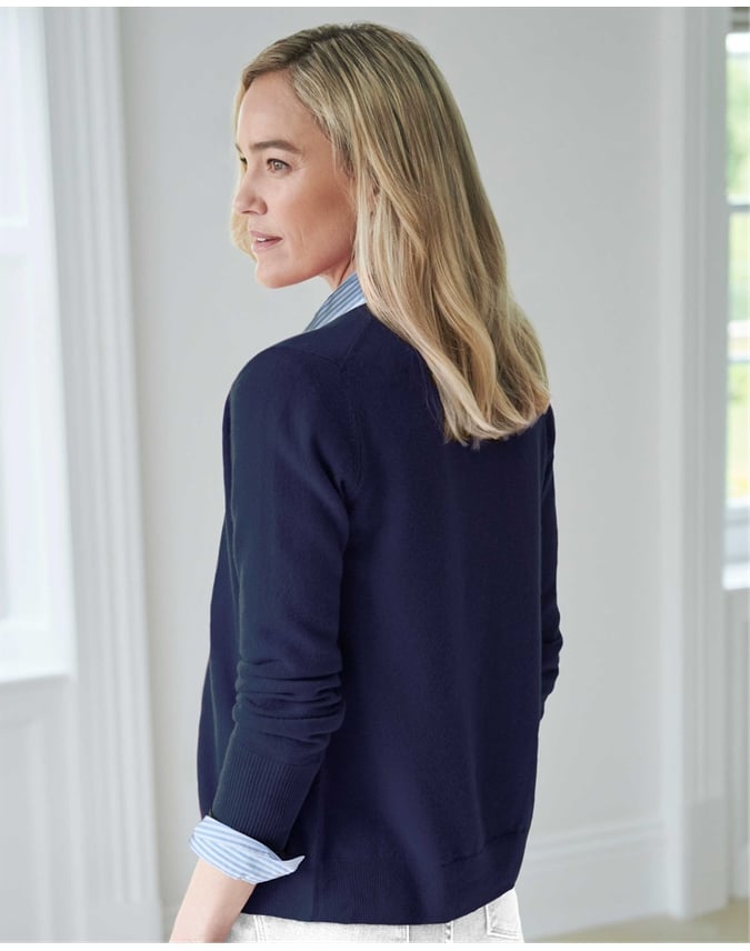 Cashmere V Neck Cardigan