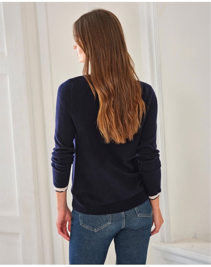 Cashmere Blend Bow Sweater