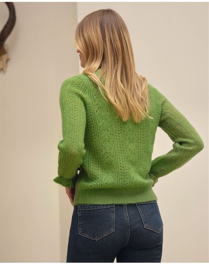 Alpaca Wool Lacy Sweater