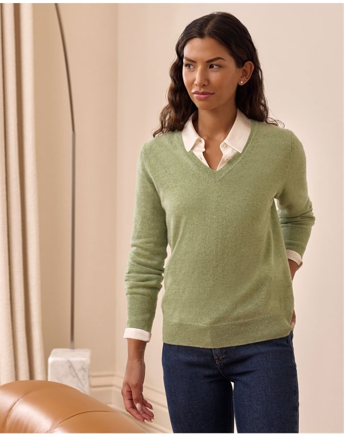 Cashmere V Neck Sweater