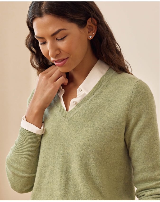 Cashmere V Neck Sweater