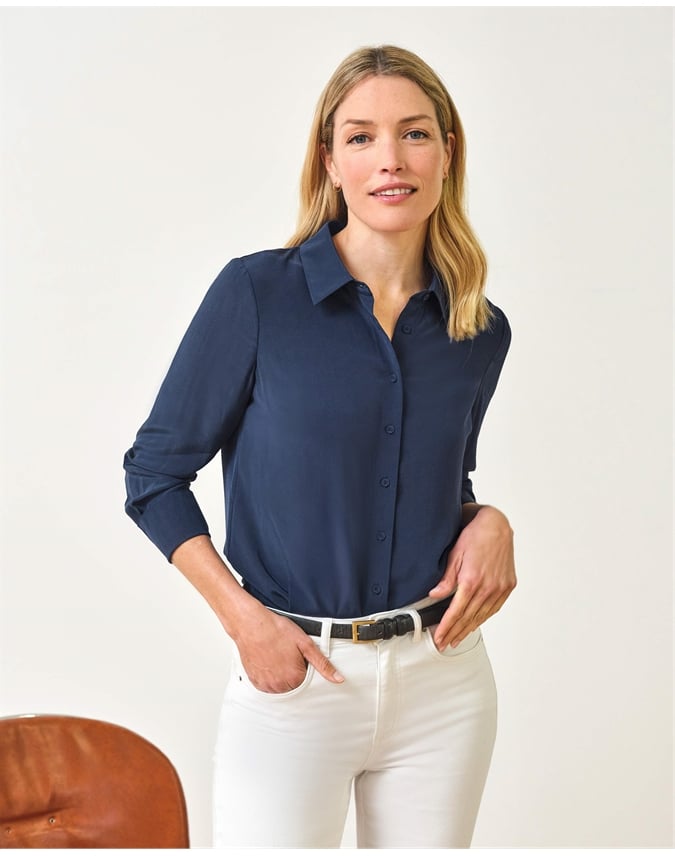 Pure Washed Silk Shirt