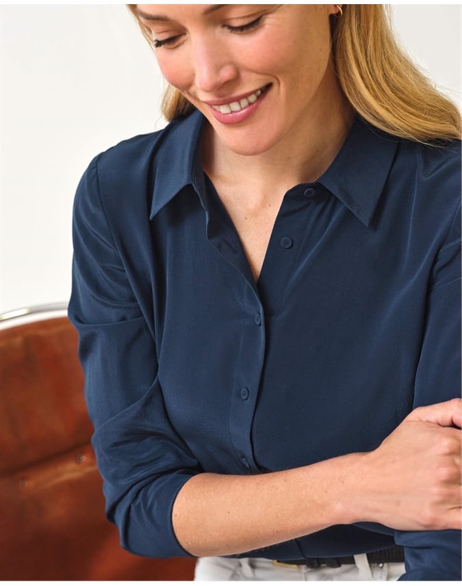 Pure Washed Silk Shirt