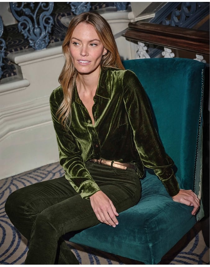 Velvet Silk Shirt
