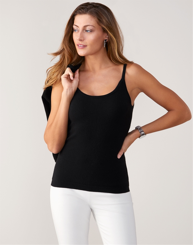 Black Cashmere Camisole Pure Collection