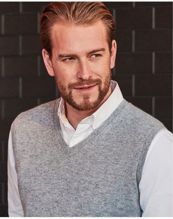 Mens Cashmere Vest