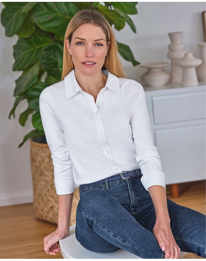 Pure Organic Cotton Jersey Shirt