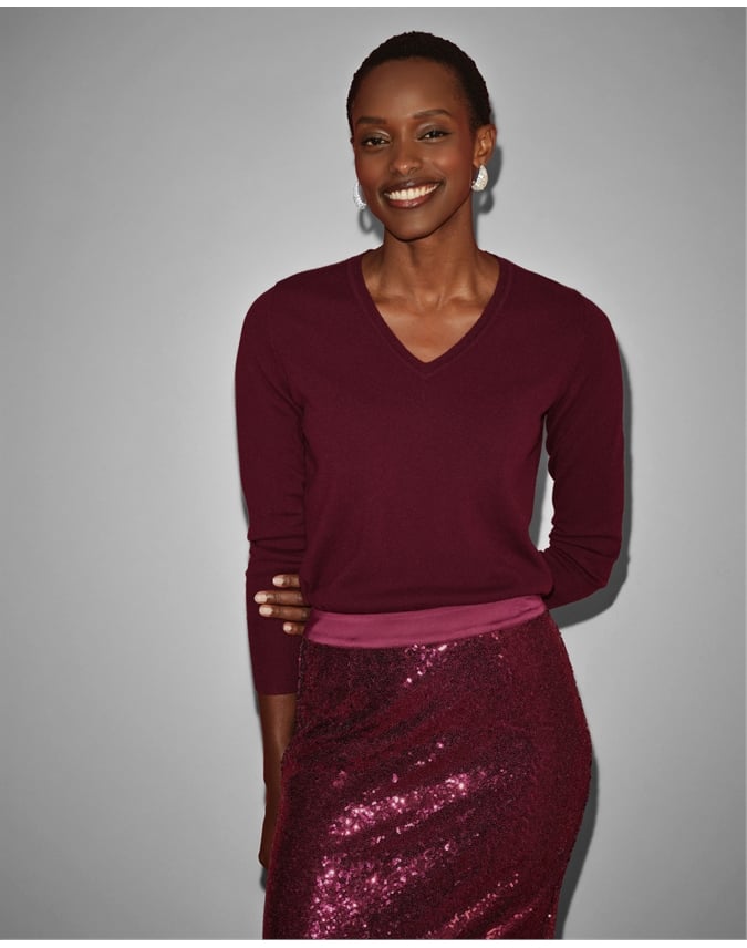 Cashmere V Neck Sweater