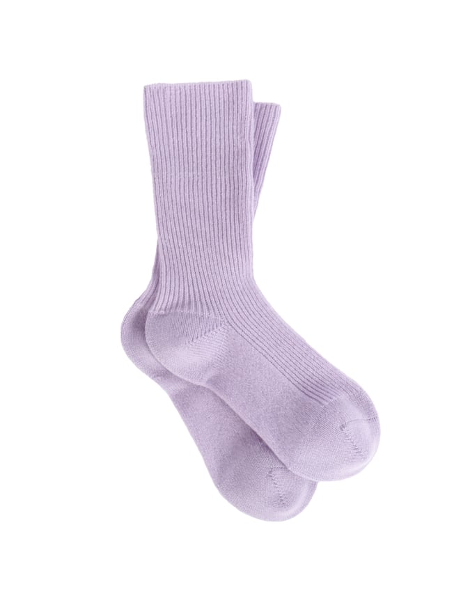 Ribbed Cashmere Socks