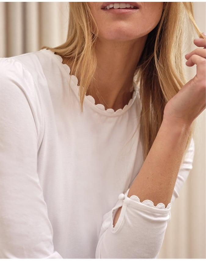 Ric Rac Trim Long Sleeve