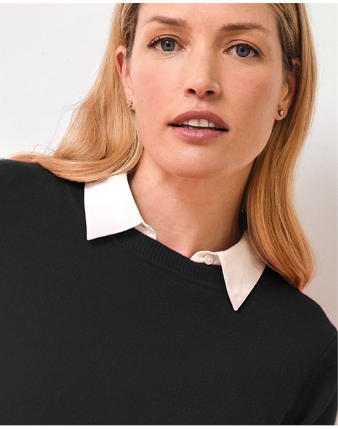 Womens Cashmere Boyfriend Sweater